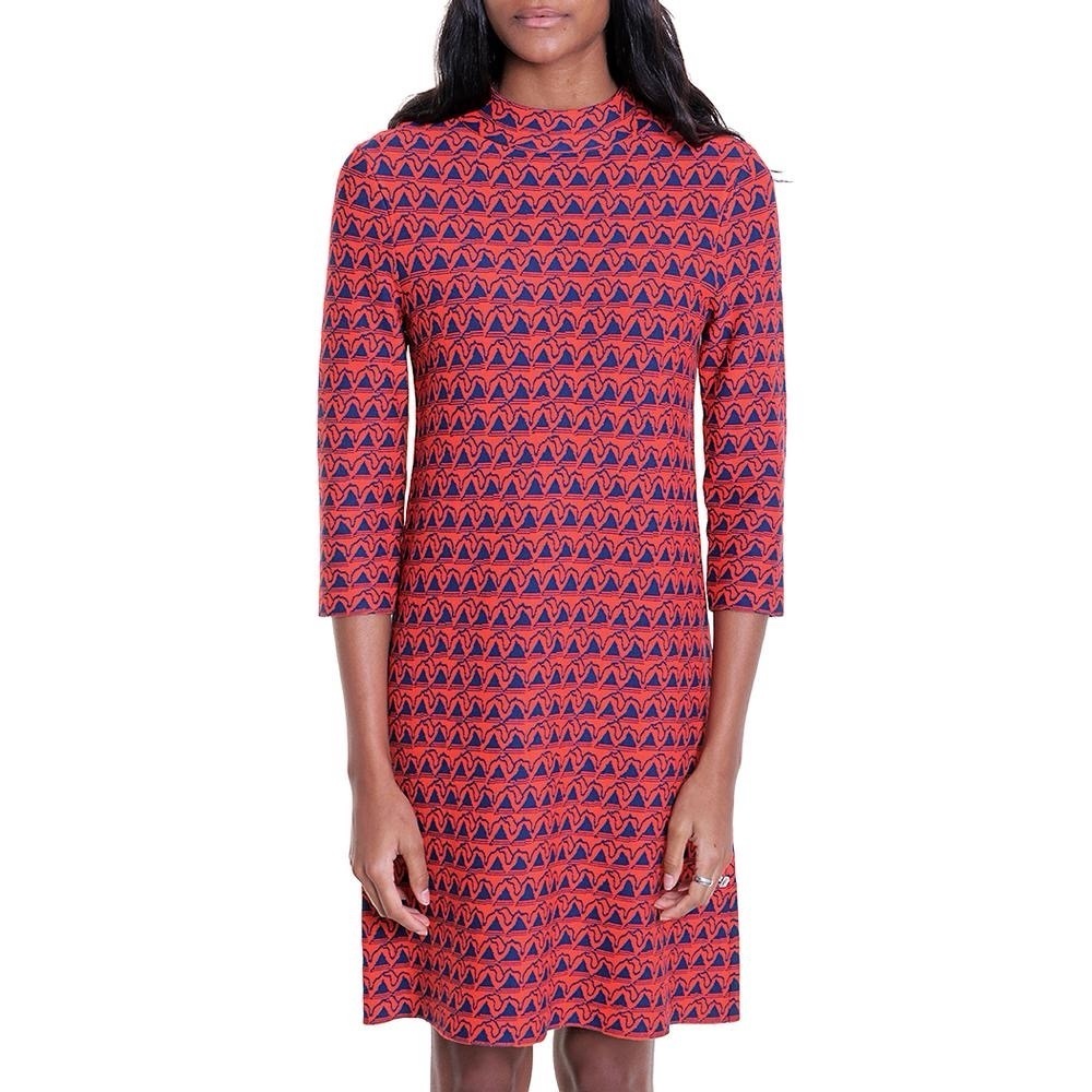 Issa London Women’s Geometric Dress Size 2 Purple and Red